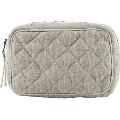 Kosmetyczka Meraki 20,5 cm pistacjowa. Zielone kosmetyczki damskie Meraki, z aplikacjami, z bawełny. Za 185,00 zł.