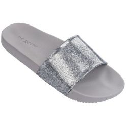 Zaxy Ladies Slip Snap Slide Glitter Fem 82440-90542 Brokat Srebrny (Rozmiar 37). Szare kapcie damskie marki Zaxy. W wyprzedaży za 80,00 zł.