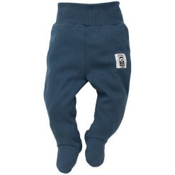 Pinokio Spodnie Dziecięce Happy Llama 62 Niebieskie. Niebieskie śpiochy niemowlęce Pinokio, bez wzorów, z bawełny. Za 35,00 zł.