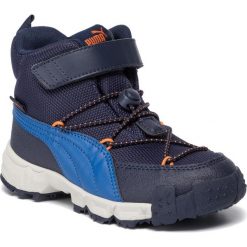 Śniegowce PUMA - Maka Puretex V Ps 192912 01 Peacoat/Jaffa Orange. Niebieskie śniegowce chłopięce Puma, bez zapięcia. W wyprzedaży za 189,99 zł.