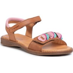 Sandały FRODDO - G3150154-3 S Brown. Pomarańczowe sandały dziewczęce Froddo, ze skóry, bez zapięcia. Za 269,00 zł.