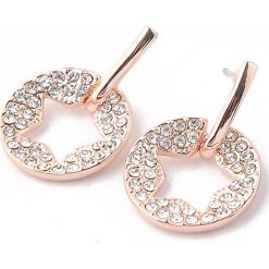 Kolczyki damskie: Pozłacane kolczyki-wkrętki z kryształkami Swarovski