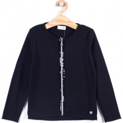 Sweter. Czarne swetry dziewczęce marki CHIC UNIQUE, z bawełny. Za 34,90 zł.