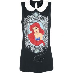 Topy damskie: Ariel – Mała Syrenka Portrait Top damski czarny/biały