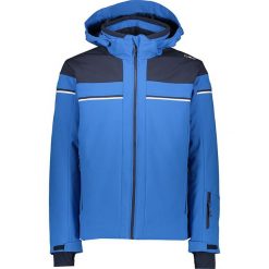 Softshellowa kurtka narciarska w kolorze niebieskim. Niebieskie kurtki sportowe męskie s, z tkaniny, narciarskie. W wyprzedaży za 489,95 zł.
