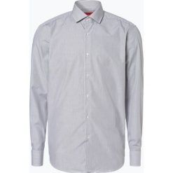 HUGO - Koszula męska łatwa w prasowaniu – C-Gordon, szary. Szare koszule męskie marki HUGO, m, w paski, z bawełny, eleganckie. Za 249,95 zł.