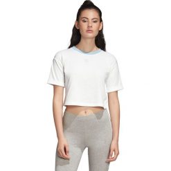 Adidas Originals Koszulka Biały. Białe koszulki damskie adidas Originals, s, bez wzorów, z bawełny, bez kołnierzyka. Za 85,95 zł.