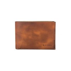 Portfele Rip Curl Cartera Handcrafted Slim BWLKV1 BROWN 9. Pomarańczowe portfele męskie Rip Curl, bez wzorów. Za 141,32 zł.