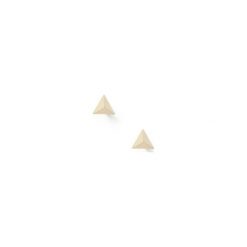 Kolczyki damskie: KOLCZYKI TETRAHEDRON STUD – ZŁOTE