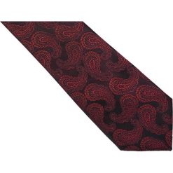 Bordowy krawat męski w paisley C21. Czerwone krawaty męskie Modini Moda Męska, na co dzień, bez wzorów, z tkaniny, casualowe. Za 49,50 zł.