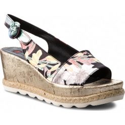 Espadryle HÖGL - 5-103248 Black/Platin 0100. Czarne espadryle damskie marki HÖGL, ze skóry, na obcasie. W wyprzedaży za 389,00 zł.