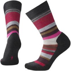 Smartwool Skarpetki Damskie Saturnsphere Charcoal Heather S. Szare skarpetki damskie Smartwool, w paski. W wyprzedaży za 49,00 zł.
