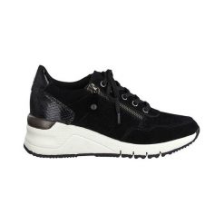 Tamaris Buty czarny female czarny 40. Czarne sneakersy damskie Tamaris, ze skóry. Za 279,00 zł.