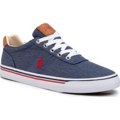 Tenisówki LAUREN RALPH LAUREN - Hanford 816786047001 Navy. Niebieskie półbuty męskie Lauren Ralph Lauren, bez wzorów, z gumy, eleganckie, bez zapięcia. W wyprzedaży za 279,00 zł.