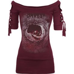 Alchemy England Unrest Koszulka damska bordowy. Czerwone koszulki damskie Alchemy England, l, z nadrukiem, z dekoltem na plecach, bez rękawów. Za 121,90 zł.