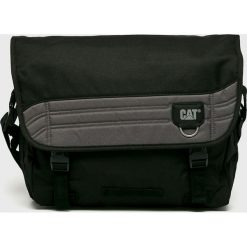 Caterpillar - Torba Aron. Czarne torby na laptopa marki Caterpillar, w paski, z poliesteru. W wyprzedaży za 149,90 zł.