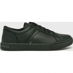 Versace Jeans - Tenisówki. Szare tenisówki męskie marki Versace Jeans, z gumy, na sznurówki. Za 699,90 zł.