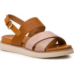 Sandały WRANGLER - Punch Karen 2 WL91641A Rose 080. Różowe klapki damskie Wrangler, bez wzorów, ze skóry ekologicznej, bez obcasa. W wyprzedaży za 199,00 zł.
