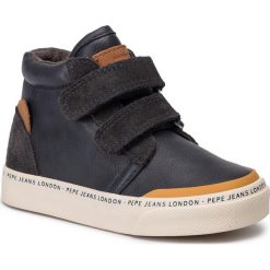 Sneakersy PEPE JEANS - Traveler Bootie Kids PBS30410 Navy 595. Niebieskie trampki chłopięce Pepe Jeans, bez wzorów, z jeansu, bez zapięcia. Za 239,00 zł.