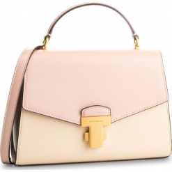 Torebka TORY BURCH - Juliette Color Block 51026 Shell Pink/New Cream/Wild Mushroom 671. Różowe torebki klasyczne damskie Tory Burch, bez wzorów, ze skóry, klasyczne, bez dodatków. W wyprzedaży za 1179,00 zł.