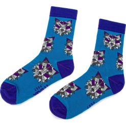 Skarpety Wysokie Unisex FREAK FEET - LWIL-FBL Niebieski. Niebieskie skarpetki męskie marki Freak Feet, z elastanu. Za 19,99 zł.