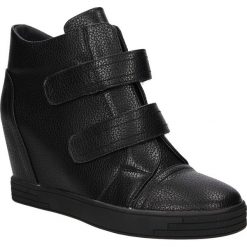 Sneakersy sergio leone 28789. Czarne sneakersy damskie Sergio Leone, ze skóry ekologicznej. Za 148,99 zł.