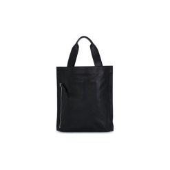 Torby shopper Loristella IO PELLE BLACK NATURE. Czarne torby damskie na zakupy Loristella, bez wzorów, bez dodatków. Za 452,32 zł.