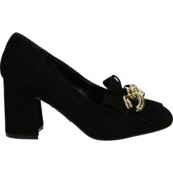 Czółenka - LK192 CAM NER. Czarne buty ślubne damskie Venezia, ze skóry. Za 239,00 zł.