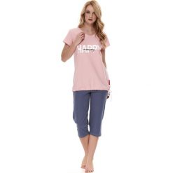 Piżama dla ciężarnych i karmiących Happy Mommy. Piżamy ciążowe Doctor Nap, bez wzorów, z bawełny, bez rękawów. Za 108,99 zł.