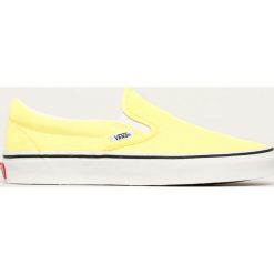 Vans - Tenisówki. Żółte trampki i tenisówki damskie Vans, bez wzorów, z gumy, bez zapięcia. W wyprzedaży za 249,90 zł.