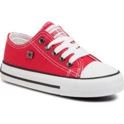Trampki BIG STAR - FF374201 Red. Czerwone trampki dziewczęce BIG STAR, bez wzorów, z gumy, na sznurówki. Za 79,00 zł.