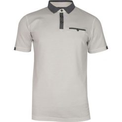 Kremowo-Szara Elegancka Koszulka Polo -RANIR- 100% Bawełna, Męska, Krótki Rękaw TSRANIRM3401PScream. Szare koszulki męskie Ranir, m, bez wzorów, z bawełny, eleganckie, polo, z krótkim rękawem, krótkie. W wyprzedaży za 49,00 zł.