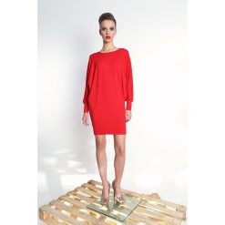 Izabell - kimonowa, luźna sukienka mini (kolory). Sukienki damskie milita nikonorov, bez wzorów, z elastanu, bez kołnierzyka, bez rękawów, mini. Za 233,00 zł.
