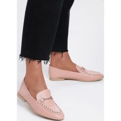 Różowe Mokasyny Bohemia. Różowe mokasyny damskie Renee, ze skóry. Za 49,99 zł.