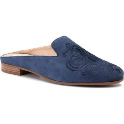 Klapki GEOX - D Marlyna A D928PA 00021 C4000 Blue. Niebieskie klapki damskie Geox, bez wzorów, z zamszu, bez obcasa, na obcasie. W wyprzedaży za 399,00 zł.