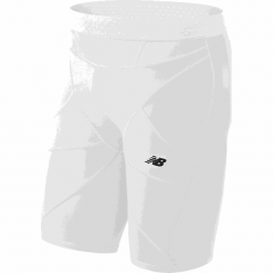 Szorty kompresyjne - MS732037WT. Spodenki sportowe męskie New Balance, na jesień, xxl, bez wzorów, z poliesteru, sportowe, na fitness i siłownię. W wyprzedaży za 59,99 zł.