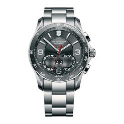 Zegarek "241618" w kolorze srebrnym. Szare zegarki męskie marki Victorinox, srebrne. W wyprzedaży za 1999,95 zł.
