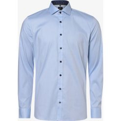 OLYMP No. Six - Koszula męska łatwa w prasowaniu, niebieski. Niebieskie koszule męskie OLYMP No. Six, m, bez wzorów, z materiału, eleganckie, bez kołnierzyka, bez rękawów. Za 249,95 zł.