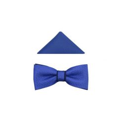 Niebiesko-granatowa mucha męska w jodełkę A2. Niebieskie muszki męskie Modini Moda Męska, na co dzień, bez wzorów, z tkaniny, eleganckie. Za 49,50 zł.