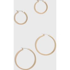 Pieces - Kolczyki Karla (2-pack). Szare kolczyki damskie Pieces, metalowe. Za 59,90 zł.
