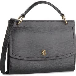 Torebka LAUREN RALPH LAUREN - Top Handl BB 412754834001 Black. Czarne topy damskie Lauren Ralph Lauren, bez wzorów, ze skóry, z klasycznym kołnierzykiem. W wyprzedaży za 289,00 zł.