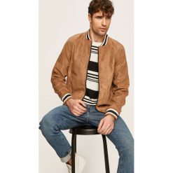 Jack & Jones - Kurtka bomber. Niebieskie płaszcze męskie Jack & Jones, s, bez wzorów, z poliesteru, krótkie, bez kaptura. W wyprzedaży za 159,90 zł.