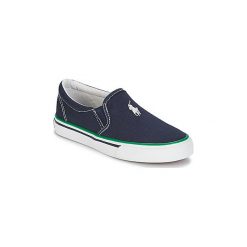Tenisówki Dziecko Polo Ralph Lauren MOREES. Niebieskie trampki dziewczęce Polo Ralph Lauren, bez wzorów, bez zapięcia. Za 245,70 zł.