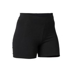 Spodenki slim Gym & Pilates FIT+500 damskie. Czarne szorty damskie DOMYOS, xl, z elastanu. Za 19,99 zł.