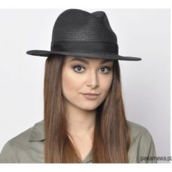 Kapelusz letni GRACIELA fedora. Czarne kapelusze damskie Pakamera, na lato, eleganckie. Za 110,00 zł.