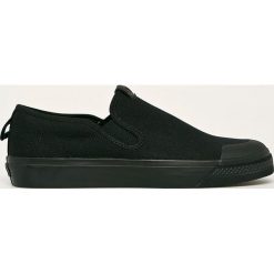 Adidas Originals - Tenisówki Nizza Slip On. Czarne trampki męskie adidas Originals, bez wzorów, z gumy, bez zapięcia. Za 279,90 zł.
