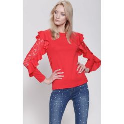 Czerwona Bluzka Dolce Rosa. Czerwone bluzki longsleeves other, uniwersalny. Za 59,99 zł.