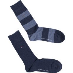 Tommy Hilfiger - Skarpety Rugby(2-pak). Czarne skarpetki męskie marki TOMMY HILFIGER, z bawełny. W wyprzedaży za 29,90 zł.