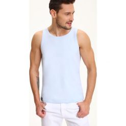 T-SHIRT MĘSKI GŁADKI BEZ RĘKAWÓW. Szare t-shirty męskie Top Secret, m. Za 14,99 zł.