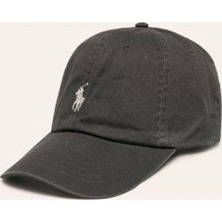 Polo Ralph Lauren - Czapka. Szare czapki męskie Polo Ralph Lauren, bez wzorów, z bawełny. W wyprzedaży za 119,90 zł.